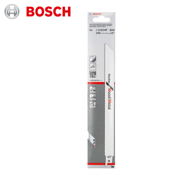 Image de JEU 5 LAMES SCIE A SABRE BOIS&METAL BOSCH