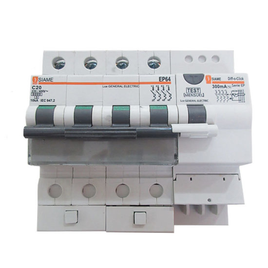 Image de DISJONCTEUR DIFFERENTIEL 4X20A  300 MA SIAME