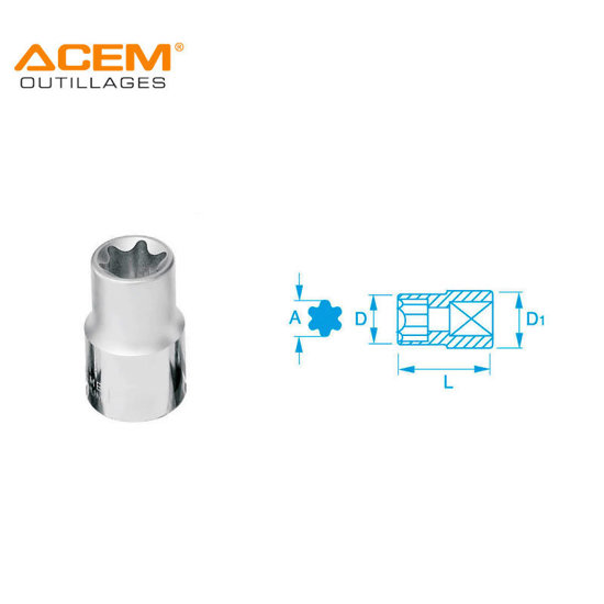 Image de DOUILLE TORX FEM E16 ACEM