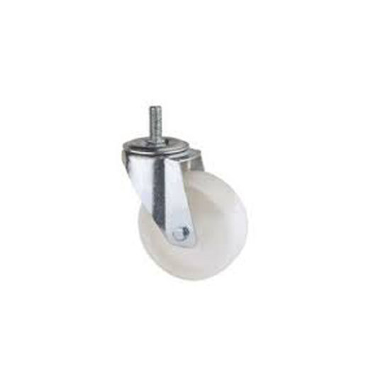 Image de ROUE PIVOT BLANC AVEC TIGE 50