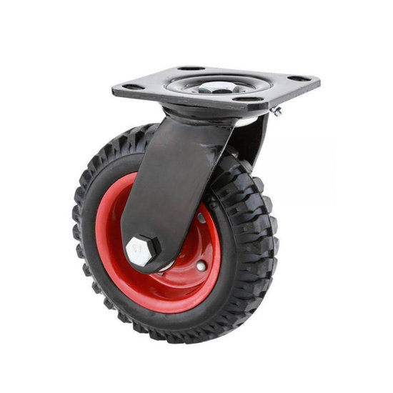 Image de ROUE PIVOT SUR PLAQUE CRAMPONNE D160 REF 630160