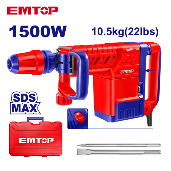 Image de MARTEAU PIQUEUR 1500W 10KG 6-25J-EDBRM1501- EMTOP