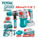 Image de MARTEAU PERFORATEUR AVEC 2 BATTERIES 20V 28MM TRHLI202862 TOTAL