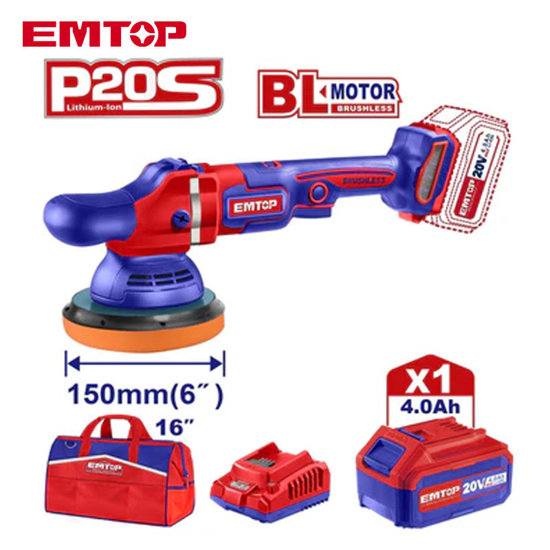 Image de PONCEUSE POLISSEUSE 20V 1B 4AH ELAP20151 EMTOP