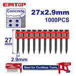Image de CLOUS CLOUEUR (1000PIECES) 27x2.9MM ENAL02271 EMTOP