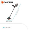 Image de COUPE BORDURES 25/18V P4A KIT A BATTERIE 14704-20 GARDENA