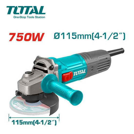 Image de MEULEUSE ANGULAIRE 115 MM 750 W TG10711556 TOTAL