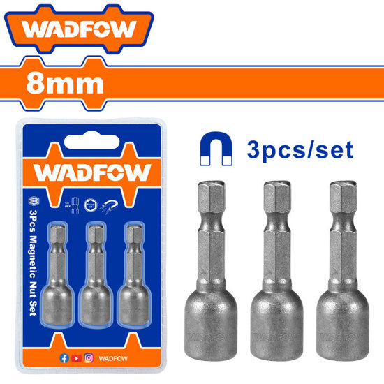 Image de JEU DE 3 PORTE EMBOUTS 8MM*48 WWR1K08 WADFOW