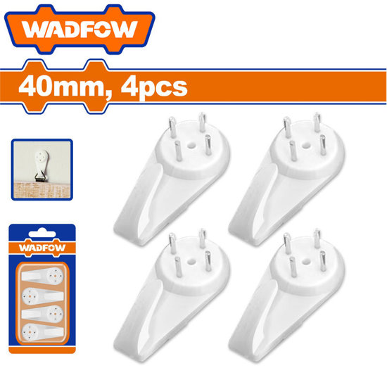 Image de JEU DE 4 CROCHETS ABS 40MM WPHK1K02 WADFOW