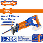 Image de SCIE A SABRE 20V SANS BATTERIE SANS CHARGEUR WLR15115 WADFOW