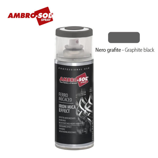 Image de PEINTURE EFFET FER FORGE NOIR GRAPHITE V400M5 AMBROSOL 