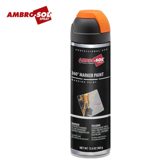 Image de PEINTURE DE TRACAGE DE CHANTIER ORANGE FLUO V403O AMBROSOL