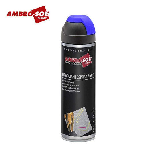 Image de PEINTURE DE TRACAGE DE CHANTIER BLEU FLUO V403BF AMBROSOL