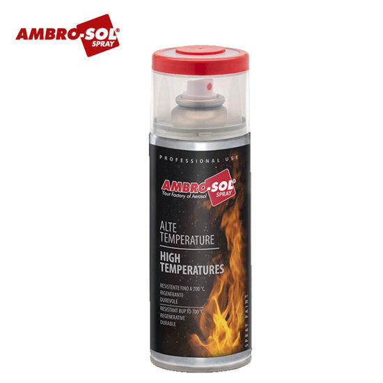 Image de PEINTURE HAUTE TEMPERATURES ROUGE BRILLANT V400T8 AMBROSOL