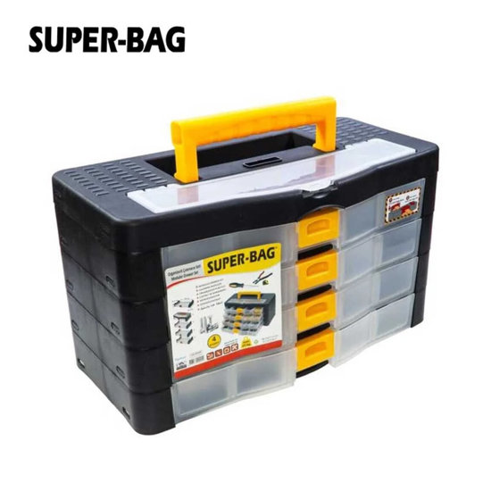 Image de CAISSE A OUTILS EN PVC 4 TIROIRS SUPERBAG