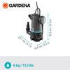 Image de POMPE D'EVACUATION POUR EAUX CHARGEES 20000 9017-47 GARDENA