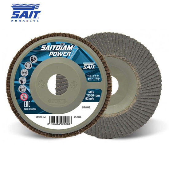 Image de DISQUE A LAMELLES DIAMANTEES SAITDIAM POWER 115X22.23 COARSE
