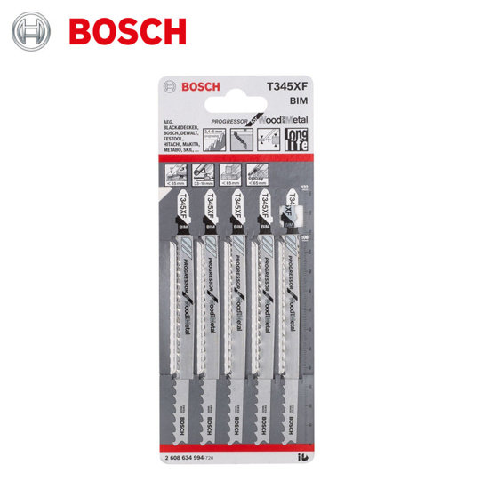 Image de JEUX DE 5 LAME DE SCIE T345XF BIM BOSCH