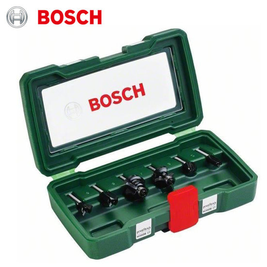 Image de JEU DE FRAISES DROIT 6MM 6PC BOSCH