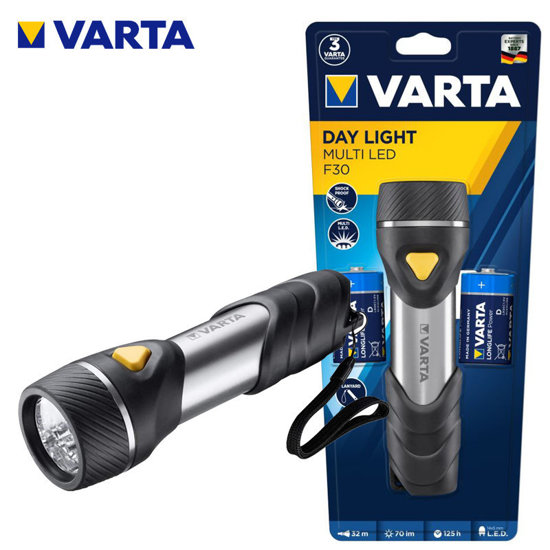 Image de TORCHE DAY LIGHT MULTILED F30 2XD BL1 VARTA 