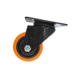 Image de ROUE POLYAMIDE ORANGE SANS FREIN D80 MM