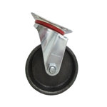 Image de ROUE PIVOT SUR PLAQUE METAL LISSE D75 MM REF950075