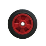 Image de ROUE SIMPLE ROUGE/NOIR P-L D160 MM-4030/160