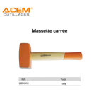 Image de MARTEAU MASSETTE 1KG MANCHE EN BOIS ACEM