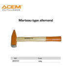 Image de MARTEAU ALMAND MANCHE EN BOIS 1500G ACEM