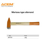 Image de MARTEAU ALMAND MANCHE EN BOIS 2000G ACEM