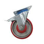 Image de ROUE PIVOT SUR PLAQUE POLIA+FREIN D125 MM REF6703