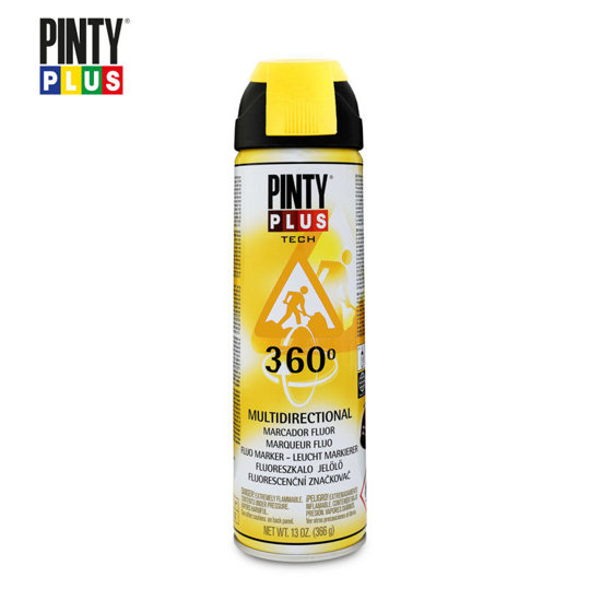 Image de PEINTURE MARQUAGE DE CHANTIER JAUNE TECH 254 PINTY PLUS