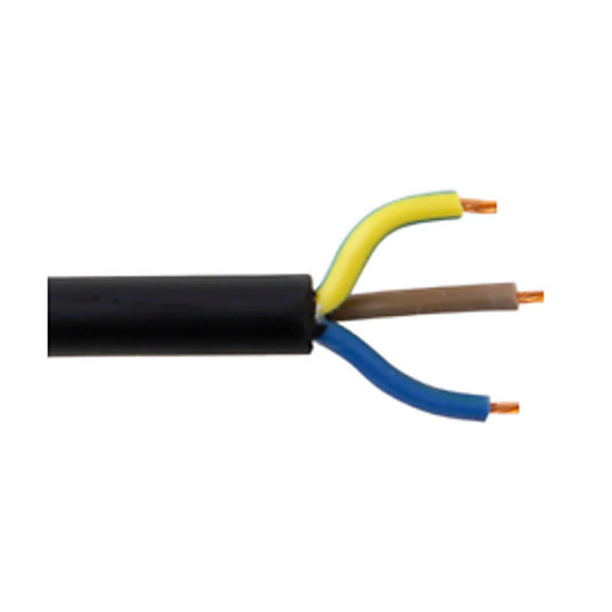 Image de CABLE SOUPLE 3X2.5 MM NOIR 1M