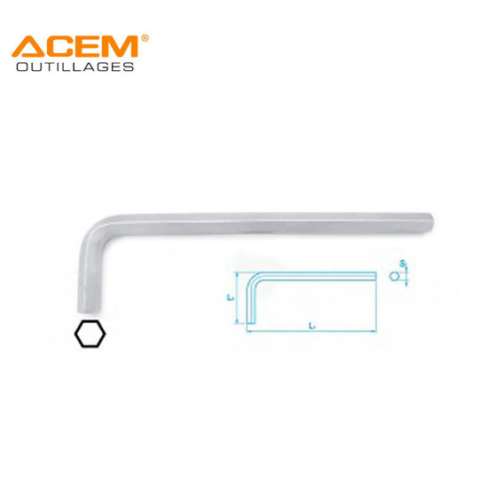 Image de CLE MALE COUDEE LONG 4 MM 280124040 ACEM