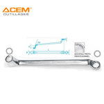 Image de CLÉ  POLYGONALE 75 CONTRE COUDÉE - ACEM