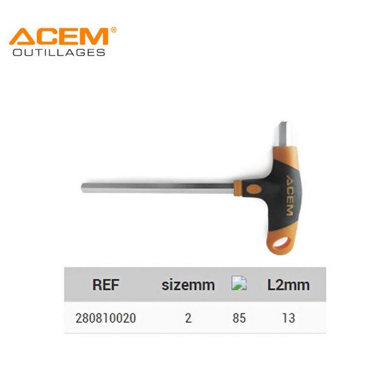 Image de TOURNEVIS "T" POIGNEE DOUBLE 6 PANS ACEM