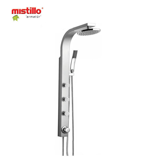 Image de COLONNE DE DOUCHE INOX ANTI EMPREINTE HYDR SATINE MISTILLO