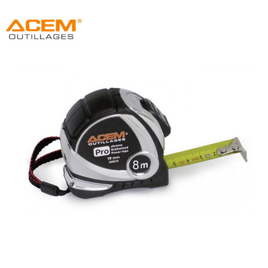 METRE A RUBAN CHROME 8X25MM ACEM