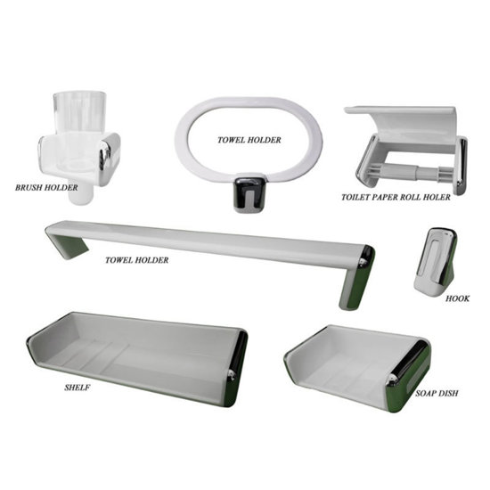 Image de ENSEMBLE ACCESSOIRES DE SALLE DE BAIN 7 PIECES ACITKA 