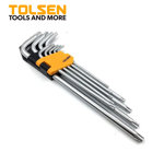 Image de JEU DE 9 CLES TORX BRAS EXTRA LONG TOLSEN