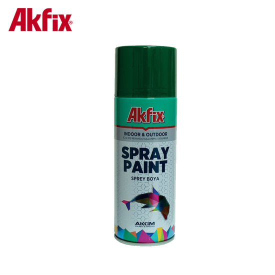 Image de PEINTURE SPRAY VERT BRILLANT 6016 400ML AKFIX 