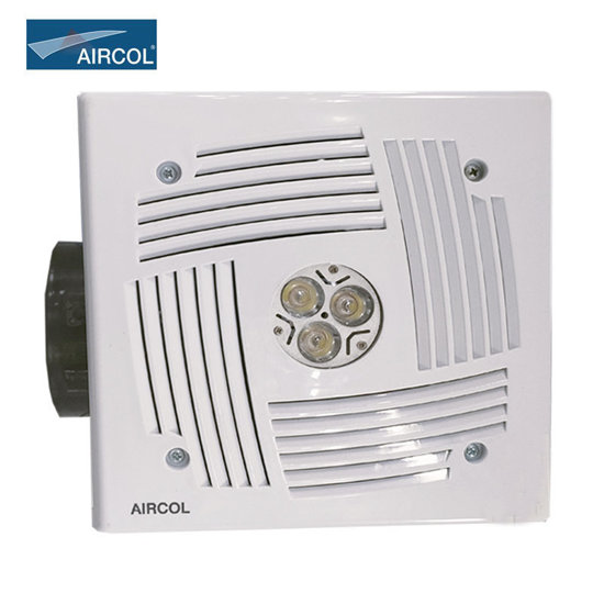 Image de VENTILATEUR PLAFOND 20X20 S LAIT D100 220V 27W SPRING LIGHT AIRCOL