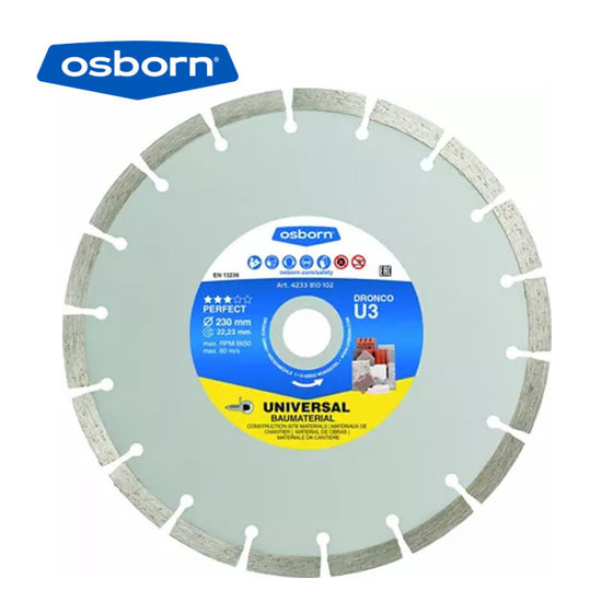 Image de DISQUE DIAMANT D230MM UNIVERSAL U3 OSBORN