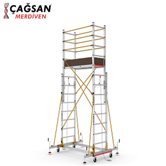 Image de ECHAFAUDAGE ALUMINIUM S004XLN MODULAIR H4.7 CAGSAN