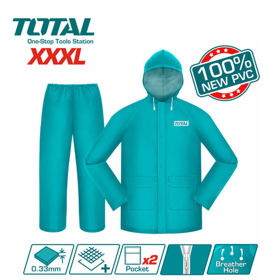 Image de VESTE+PANTALON IMPERMEABLE XXXL TOTAL