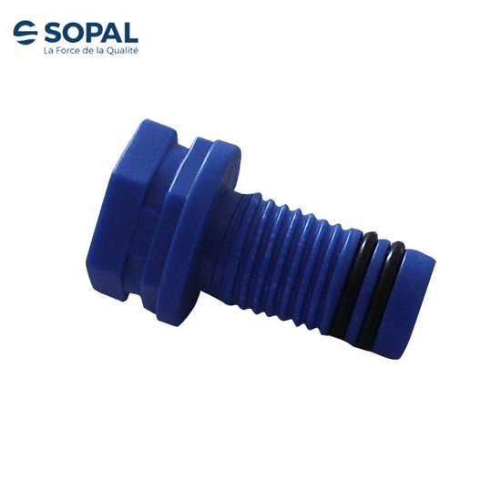 Image de BOUCHE TUBE PEX 16 BLEU SOPAL