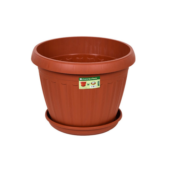 Image de BAC A PLANTE ROND D34CM+PLATEAU