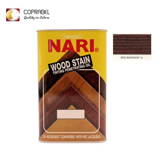 Image de NARI WOODSTAIN ACAJOU ROUGE 1L COPRABEL