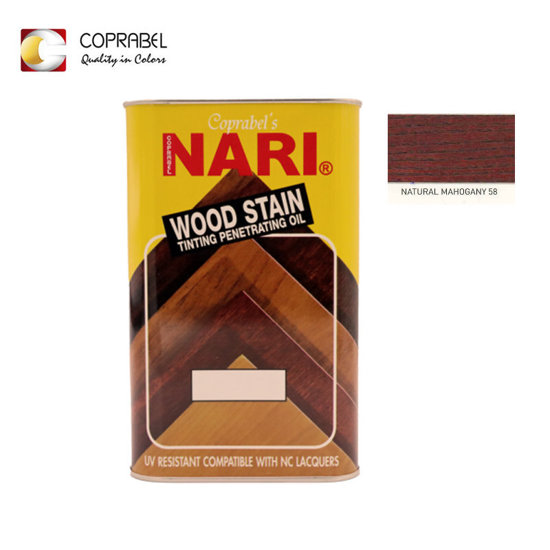 Image de NARI WOOD STAIN ACAJOU NATUREL 1L COPRABEL