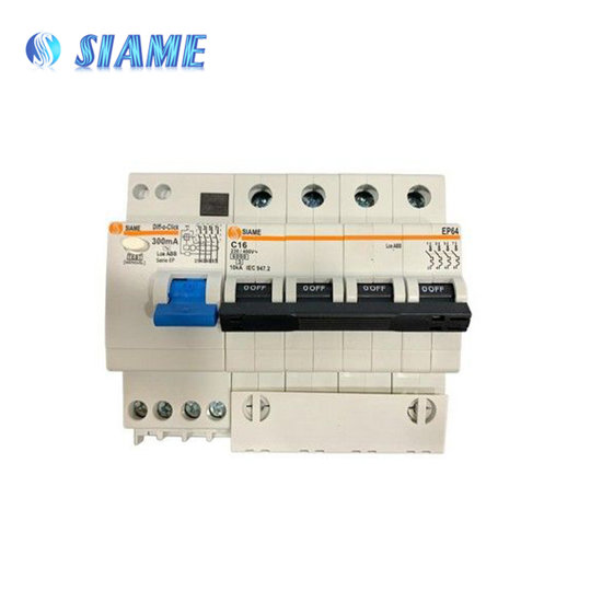 Image de DISJONCTEUR DIFFERENTIEL 4X25A -6K- 300 MA SIAME